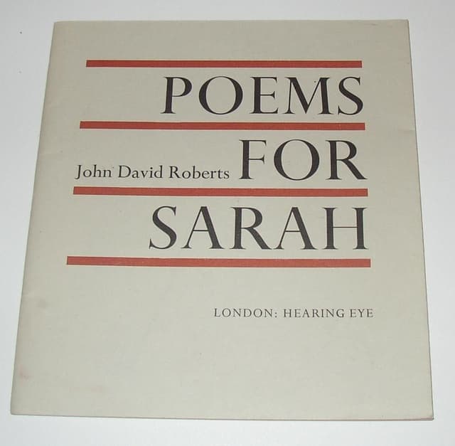 Poems for Sarah Poems for Sarah